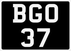 &nbsp; BGO 37 Registration Number&nbsp;