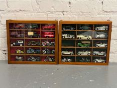 Two Cases Die Cast Toy Cars and Motorbikes