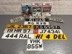 Mixed Lot Number Plates, Race and Rally Magazines Etc&nbsp;
