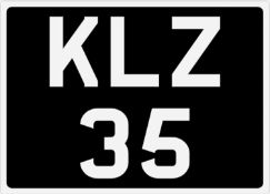 &nbsp; KLZ 35 Registration Number&nbsp;