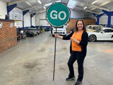 Work Womans Stop/Go Sign (By Holly)