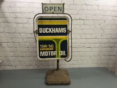 Duckhams Motor Oil Open/Closed Forecourt Sign