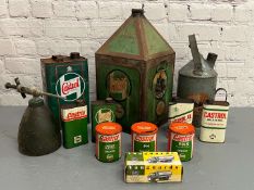 Quantity of Castrol Oil Cans Etc