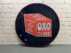 OXO Cube Large Circular Metal Sign