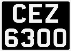 &nbsp; CEZ 6300 Registration Number&nbsp;