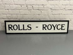 Rolls Royce Illuminated Sign