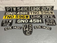 Quantity of Classic Car Number Plates