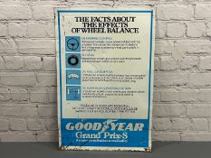 Goodyear Wheel Balance Facts Tin Sign