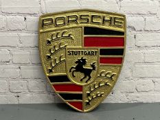 Porsche Cast Aluminium Emblem Sign