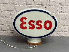 Esso Glass Petrol Globe (Damaged)