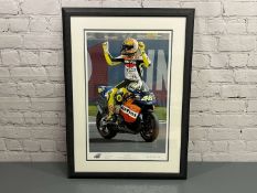 Rossi Reigns Supreme, By Ray Goldsbrough 144/500 Limited Edition Print &nbsp;Signed By Rossi