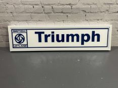 Triumph Modern Metal Framed Illuminated Sign