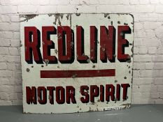 Redline Motor Spirit Large Enamel Sign