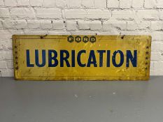 Ford Lubrication Double Sided Hanging Dealership Sign