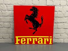 Ferrari Metal Emblem Sign