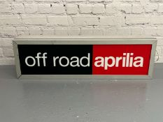 Aprilla Off Road Original Illuminated Dealership Sign