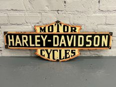 Harley-Davidson Motorcycles Enamel Sign