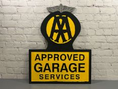 AA Approved Garage Services Large Aluminium Sign