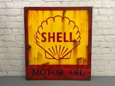 Shell Motor Oil Sign on Metal Board&nbsp;
