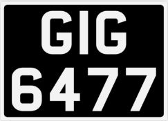 &nbsp; GIG 6477 Registration Number&nbsp;