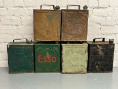 Six Two Gallon Fuel Cans