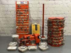 Key Cutting Machine, Stand and a Large Quantity of Blanks&nbsp;
