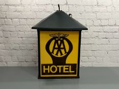 AA Illuminated Hotel Lantern Sign