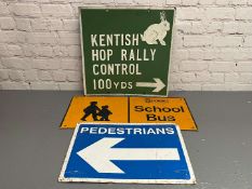 Three Road Signs
