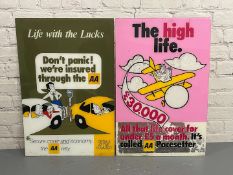 Two Perspex AA Signs