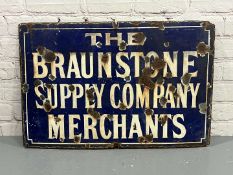 The Braunstone Supply Company Merchants Enamel Sign