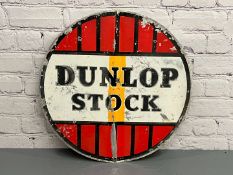 Dunlop Stock Aluminium Circular Sign