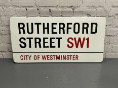 Rutherford Street SW1 City of Westminster Sign&nbsp;