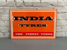India Tyres Metal Sign