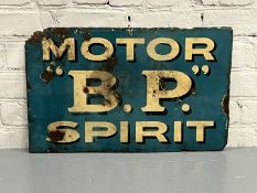 BP Motor Spirit Double Sided Enamel Sign