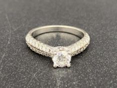 VERA WANG, LOVE, platinum and diamond dress ring