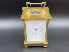 MATTHEW NORMAN, a modern, Swiss, lacquered brass carriage clock, 1751A/50A, 13114