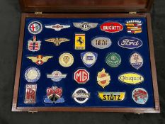 The National Motor Museum, “Badges of the World's Great Motor Cars”, cased set of Twenty-Five...