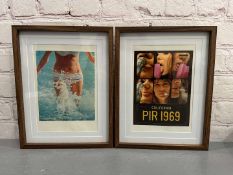 PIRELLI, 2 framed calendar prints, 1969 Harri Peccinotti, 1964 Robert Freeman