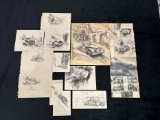 Frank Wootton, (1914-1998), original illustrations for “The Motor” Magazine