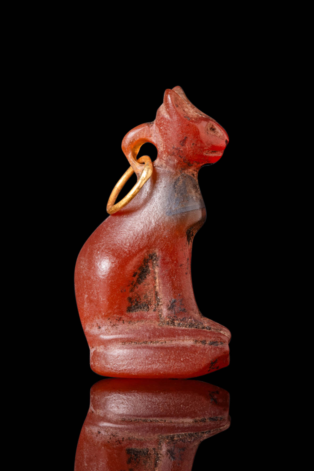 EGYPTIAN CARNELIAN AMULET OF BASTET - Image 3 of 5