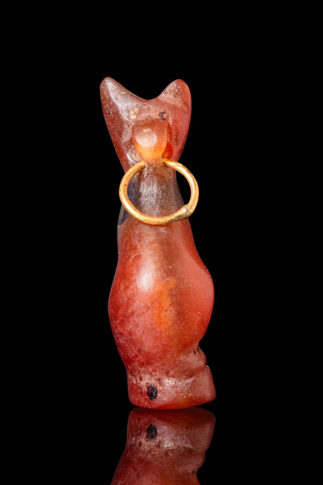 EGYPTIAN CARNELIAN AMULET OF BASTET - Image 5 of 5