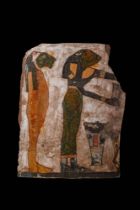 EGYPTIAN PAINTED CARTONNAGE