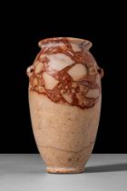 EGYPTIAN BRECCIA STONE VESSEL