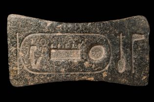 EGYPTIAN GRANITE CRAMP OF SETI I
