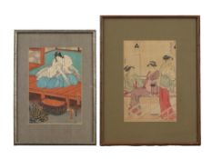 UTAGAWA KUNISADA AND KIYONAGA JAPANESE WOODBLOCKS