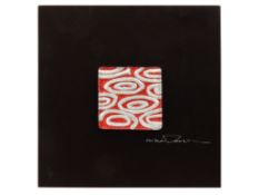 - 4 GLASS ART WORK  ON PRESSED WOOD
