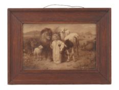 EARLY 1900 PEACE LITHOGRAPH AFTER WILLIAM STRUTT