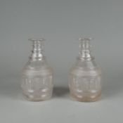 Pair of Vienna Glass Bottles