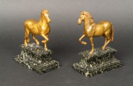 Pair of Gilded Horses