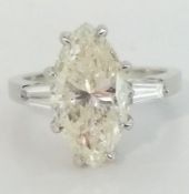 Diamantring, um 1960
